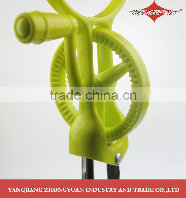 16' Classic Rotary stainless steel egg beater with green pp handle