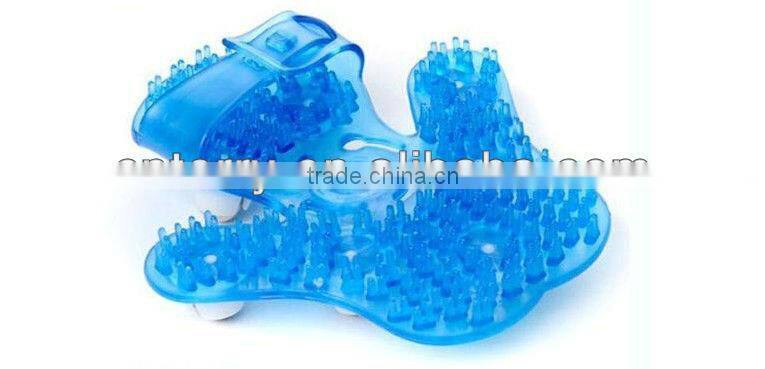 hand-hold bath massager,palm hand massager/Gloves palm shape rotating balls body massager