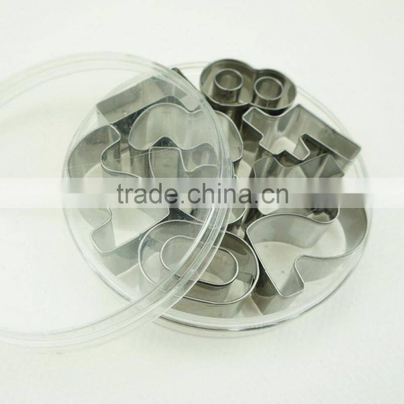 47100 9pcs number Shape Cake cookie cutter ,fondant cake decorating tools