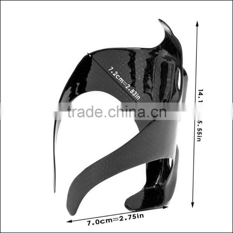 2016 high quality 3k UD full carbon fiber T700C bicycle bottle holder bike cage for sale