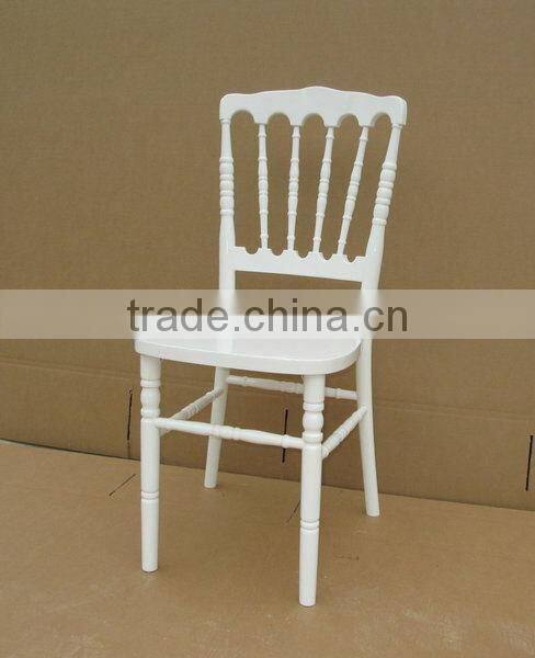 white wooden napoleon chair for wedding party rental