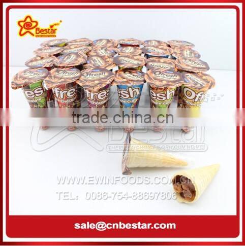 Ice Cream Chocolate Cup with Biscuit Whistle