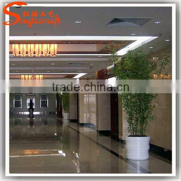 hign qulaity new green Chinese plastic outdoor decor artificial lucky bamboo poles fence plants