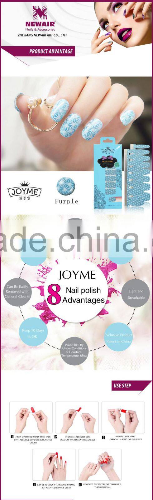 New Air Hot Sale The Newest Style Fashion Nail Polish Stickers
