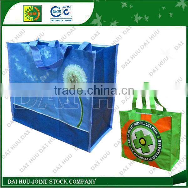 Various designs Laminated BOPP woven shopping bag