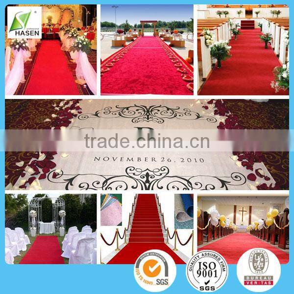 china supplier New Style Wedding Carpet/decoration aisle/runner