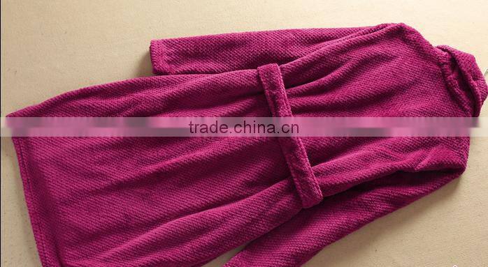 100% Polyester honeycomb Robe,honeycomb bathrobe,nightwear gown