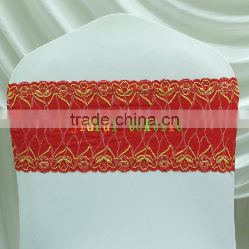 Various kinds of lace chair band with plastic buckle