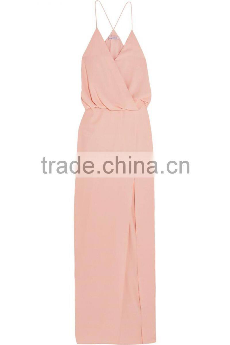 Ladies Western Designs Dress Gathered Twill gown Evening Cocktail Dresses 2016 HSD5456