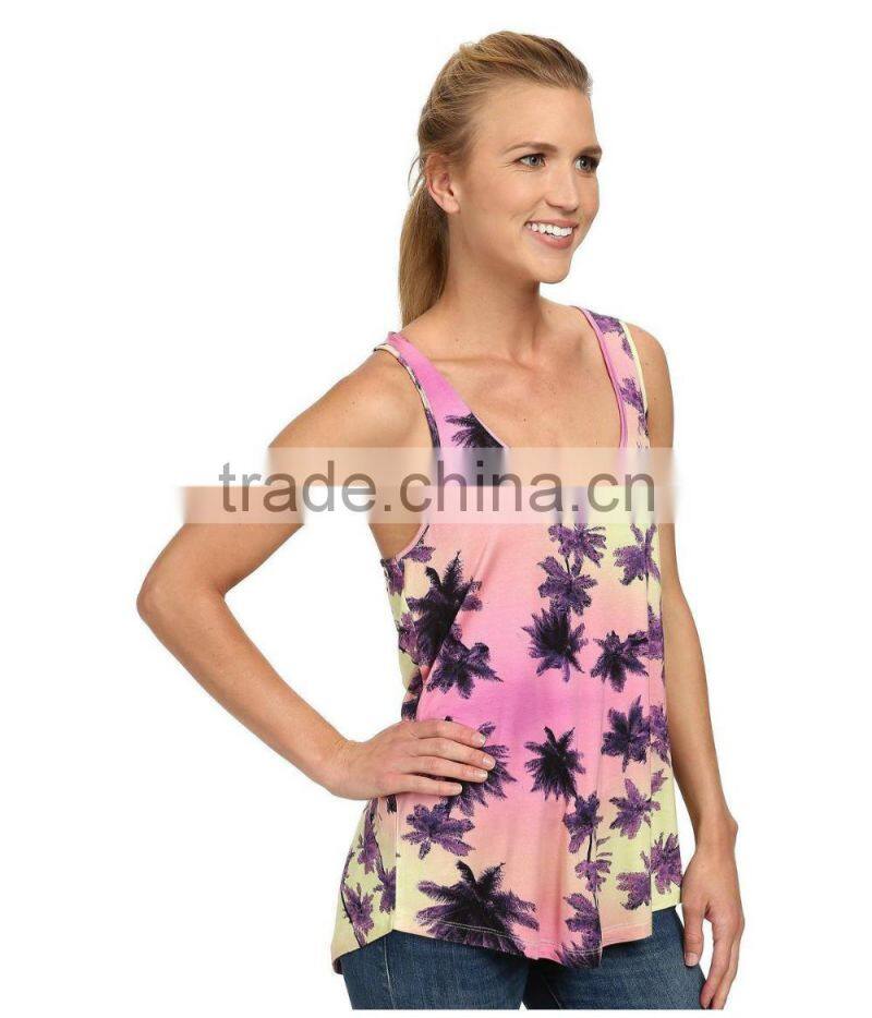 Women clothing summer tie-dyeing workout vests waistcoats women fitness lady tank tops for sale