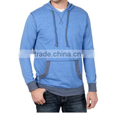 Men's Long Sleeve Lightweight Pull-over Hoodie