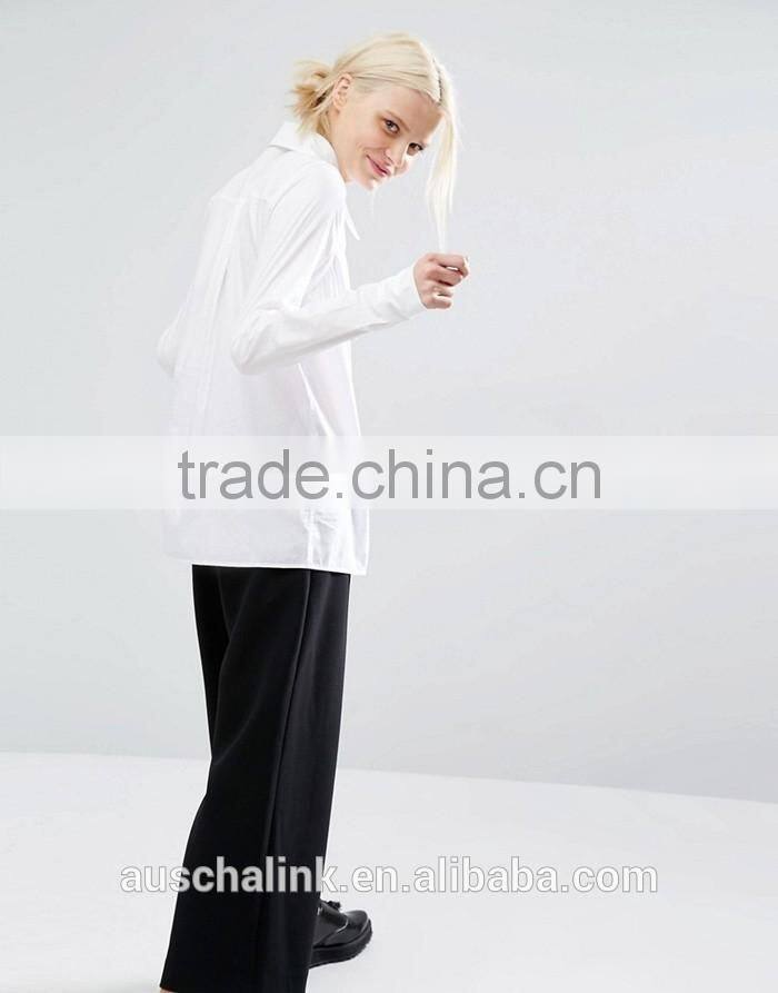 best selling ladies organic cotton office shirts OEM service