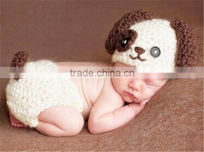 2016 unique animal shape design knitting wool clothes photo props newborn baby photography props