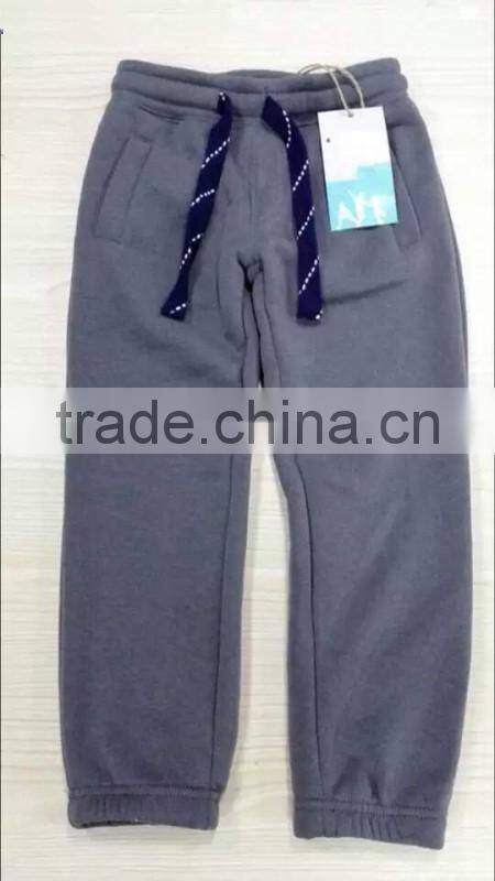 Kid's new pattern factory price fashion fleece pants apparel stock lots
