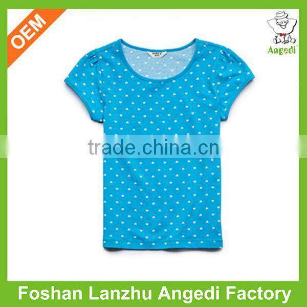 Girls summer clothes Custom T shirt Cotton Summer wear