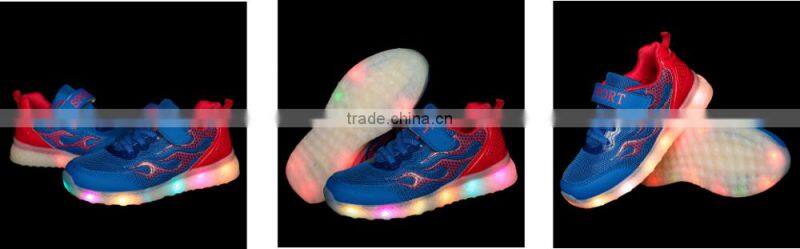 Children LED sport shoes 2017 new