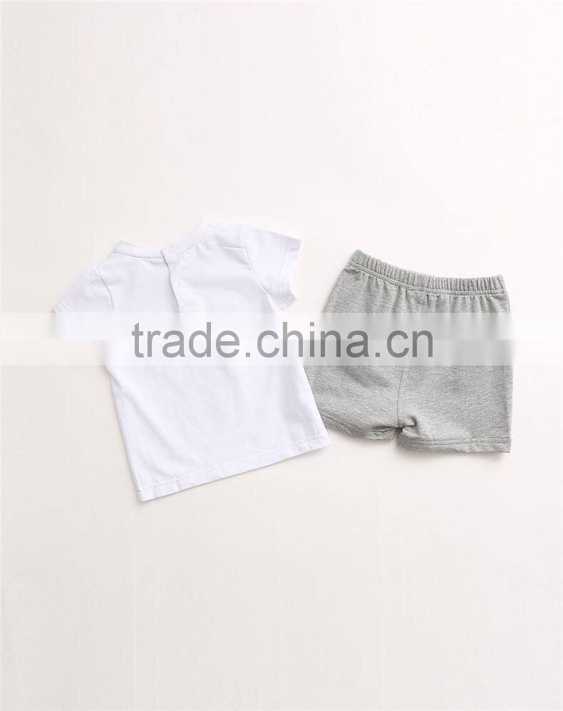 new style custom print tie two piece t shirts for baby print yourself logo