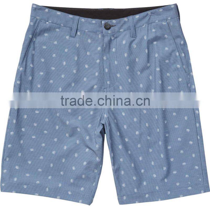 Casual Hybrid Shorts Button Closure Stretchy Water- Resistant Fabric Swim Trunk Mesh Pockets Quick Drainage OEM Brand