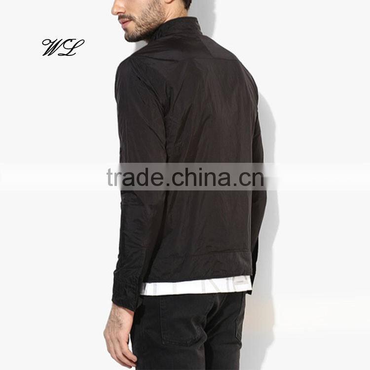 Man OEM Shiny Nylon Jacket Waterproof Fabric Customised PaddedJackets