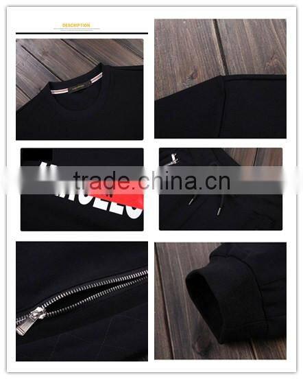 2016 new design clothes without hooded pullover sets