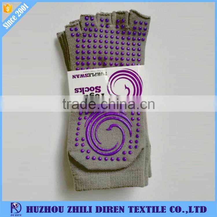 High Elasticity Custom Non slip Toeless/Toe Yoga Socks for Women