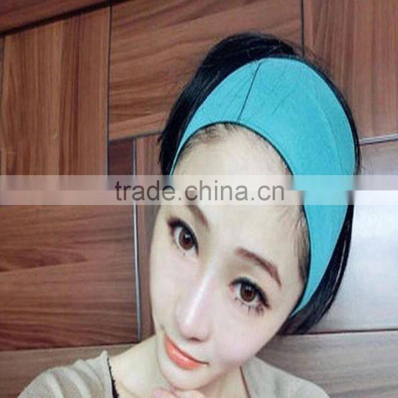 Candy Color Women Yoga Wide Elastic Towel Headband In Stock