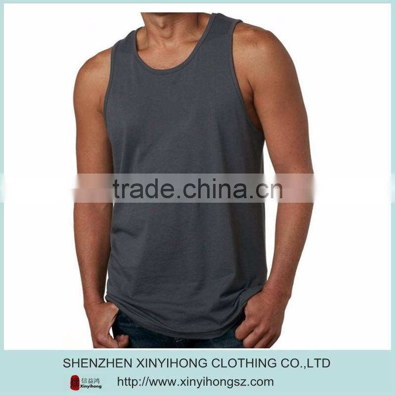 anti-pilling fade & shrink-resistant mens gym tank top wholesale