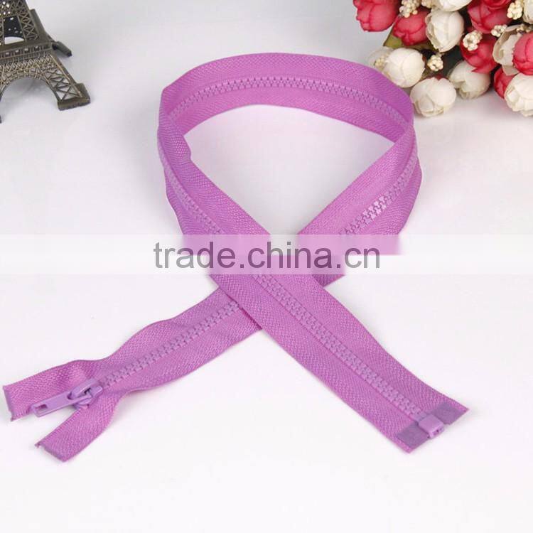Factory Sale Garment Accessories Colorful No.5 Open End Plastic Zipper or Zips