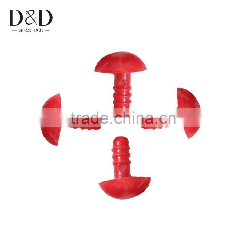 D D 10pcs Red Plastic Eyes and Noses Toy Doll DIY Accessories for Making Children Toys