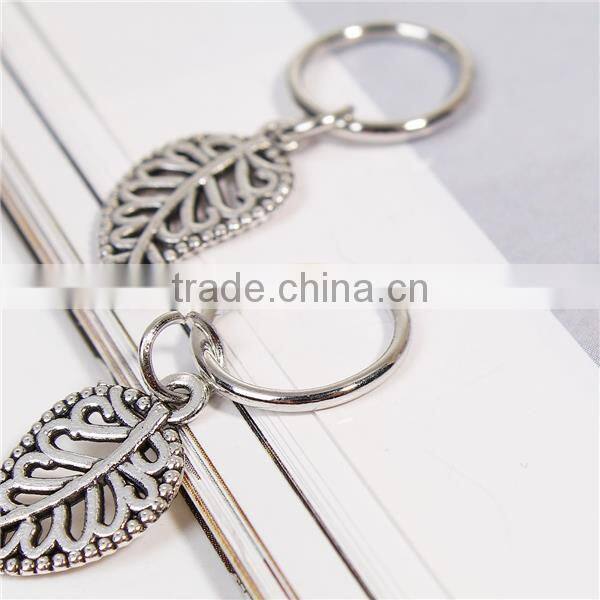 Zinc Based Alloy Hair Accessories Findings Leaf Antique Silver Decorative Headwear