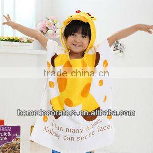 2014 100% cotton breathable animal baby bath robe/kids bath robes