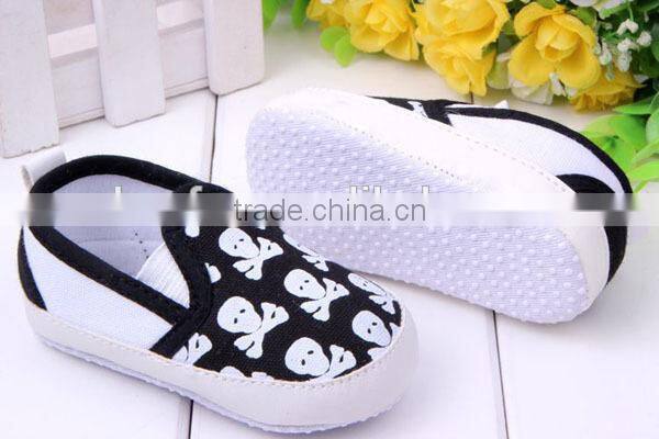 printed skeleton pattern infant shoes