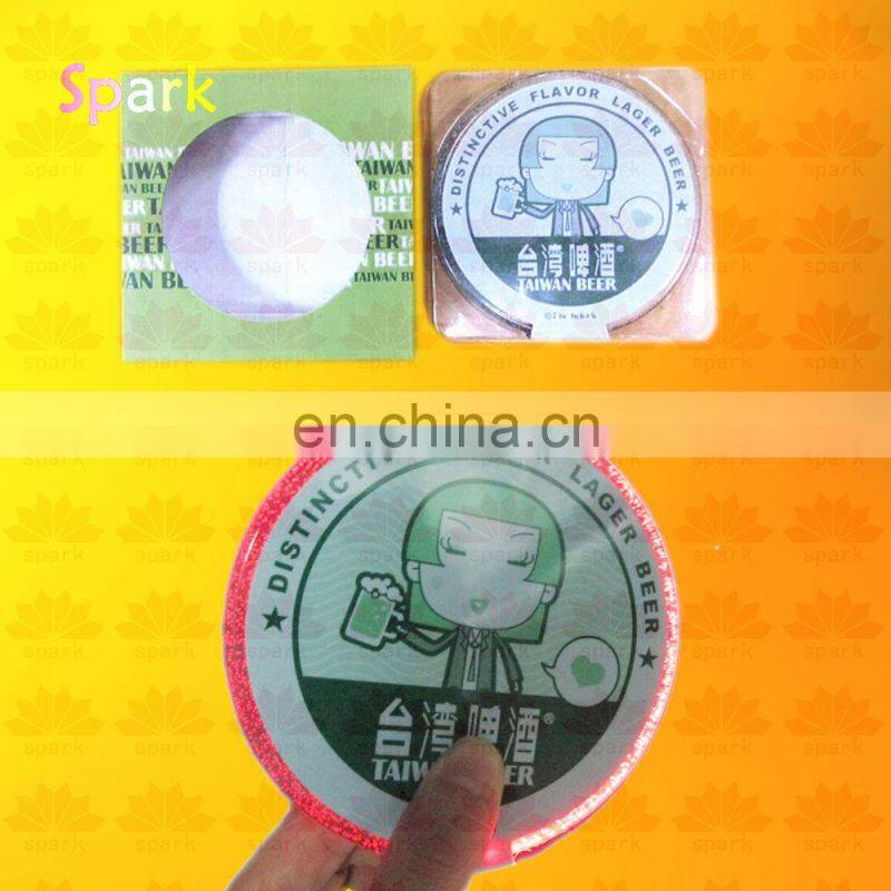 LED flash mat flashing coaster