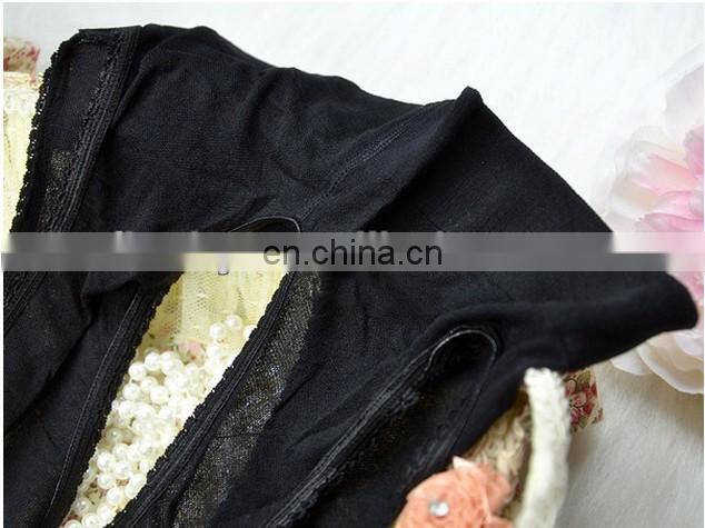 Ladies jacquard sheer sexy lingeries bottom opened fashion tights