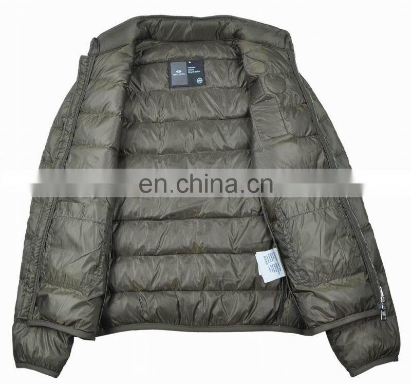 2015 Latest Fashion Stylish Embroidery Patch Fit Men Down Jacket