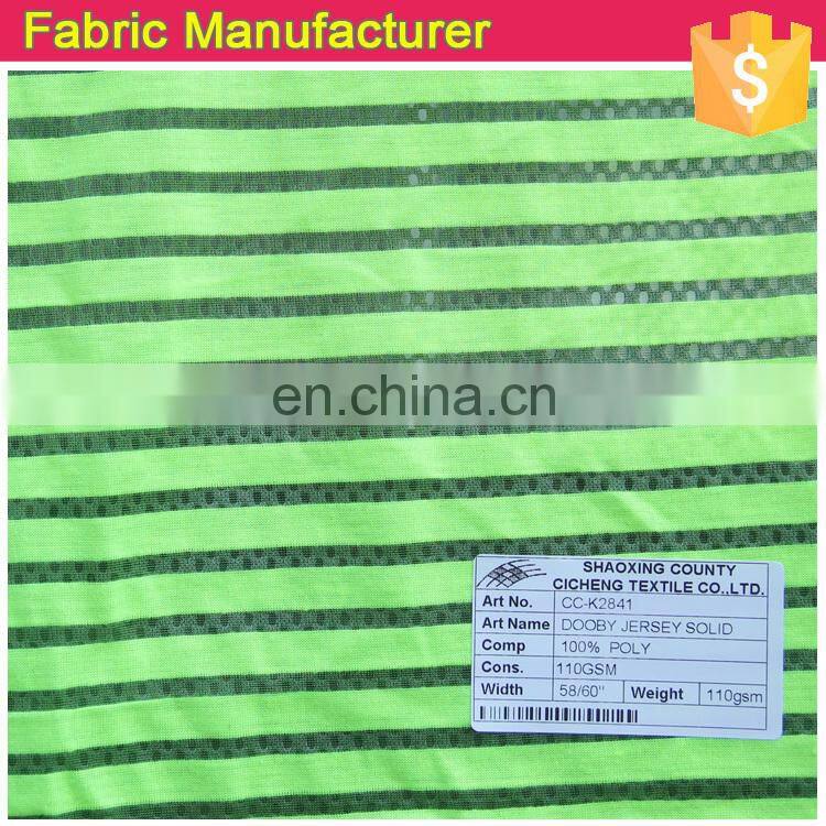 fancy design jersey fabric polyester solid fabric Ivory dobby jersey