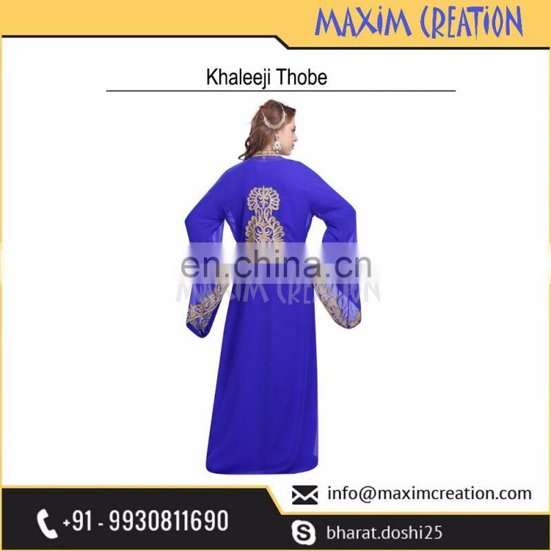 Modern Khaleeji Thobe Arabian Caftan For Women