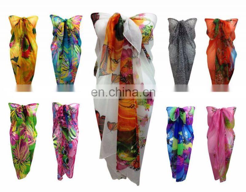 Fashion customized printed sarongs for ladies