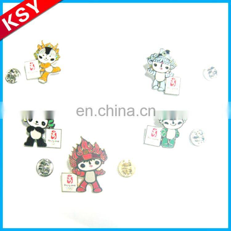 Popular Large Supply Metal Round Funny Jewelry Pins Lapel Badge