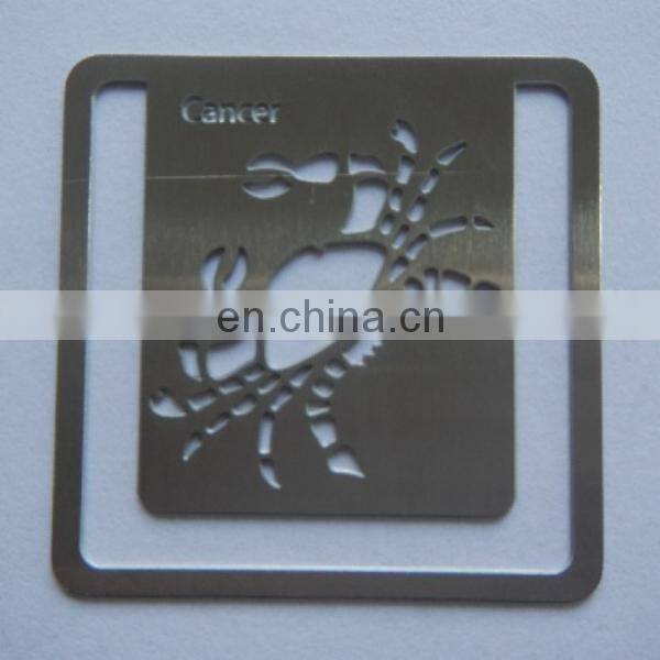 lobster promotional silver metal bookmarks