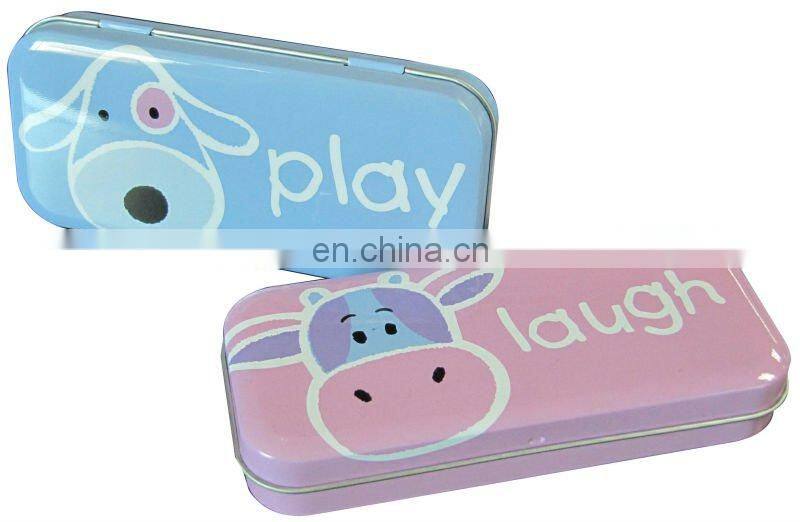metal tin pencil box