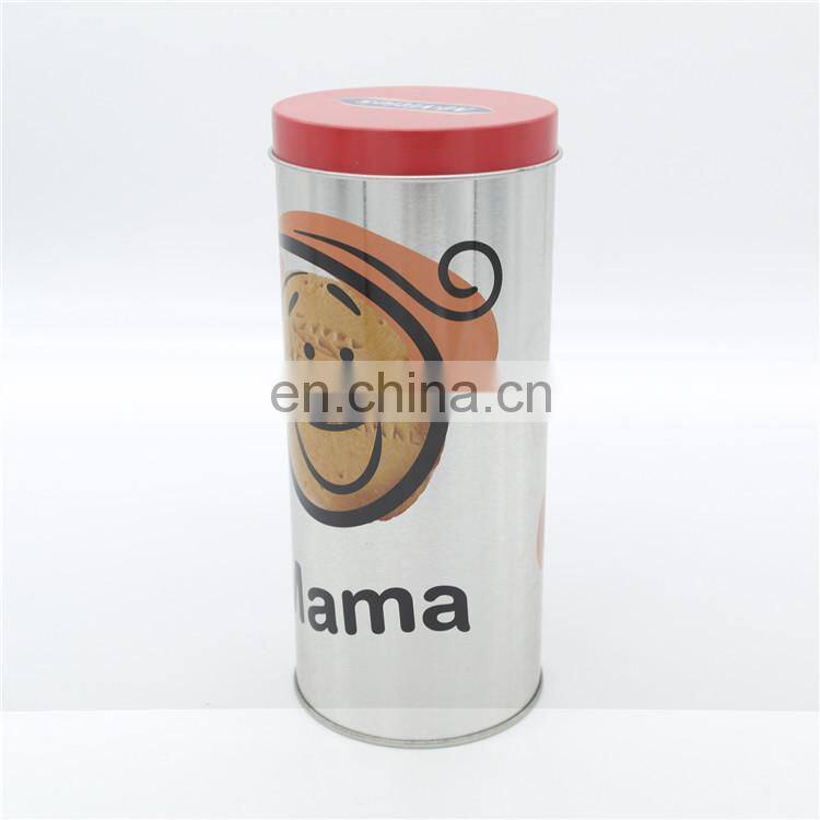 New produt round tin storage box for gift and cookie packaging metal can