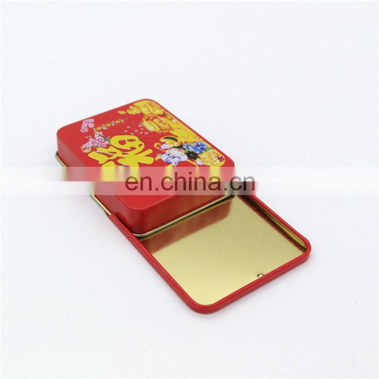 chewing gum tin box with sliding lid,candy tin box with sliding lid