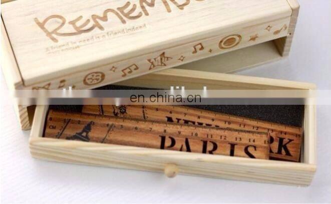 Vintage Student's Stationery Environmental Wood Material Rulers