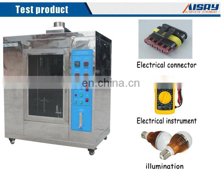 Laboratory Flame Retardant Tester Needle Flame Tester With Stainless Steel Mirror