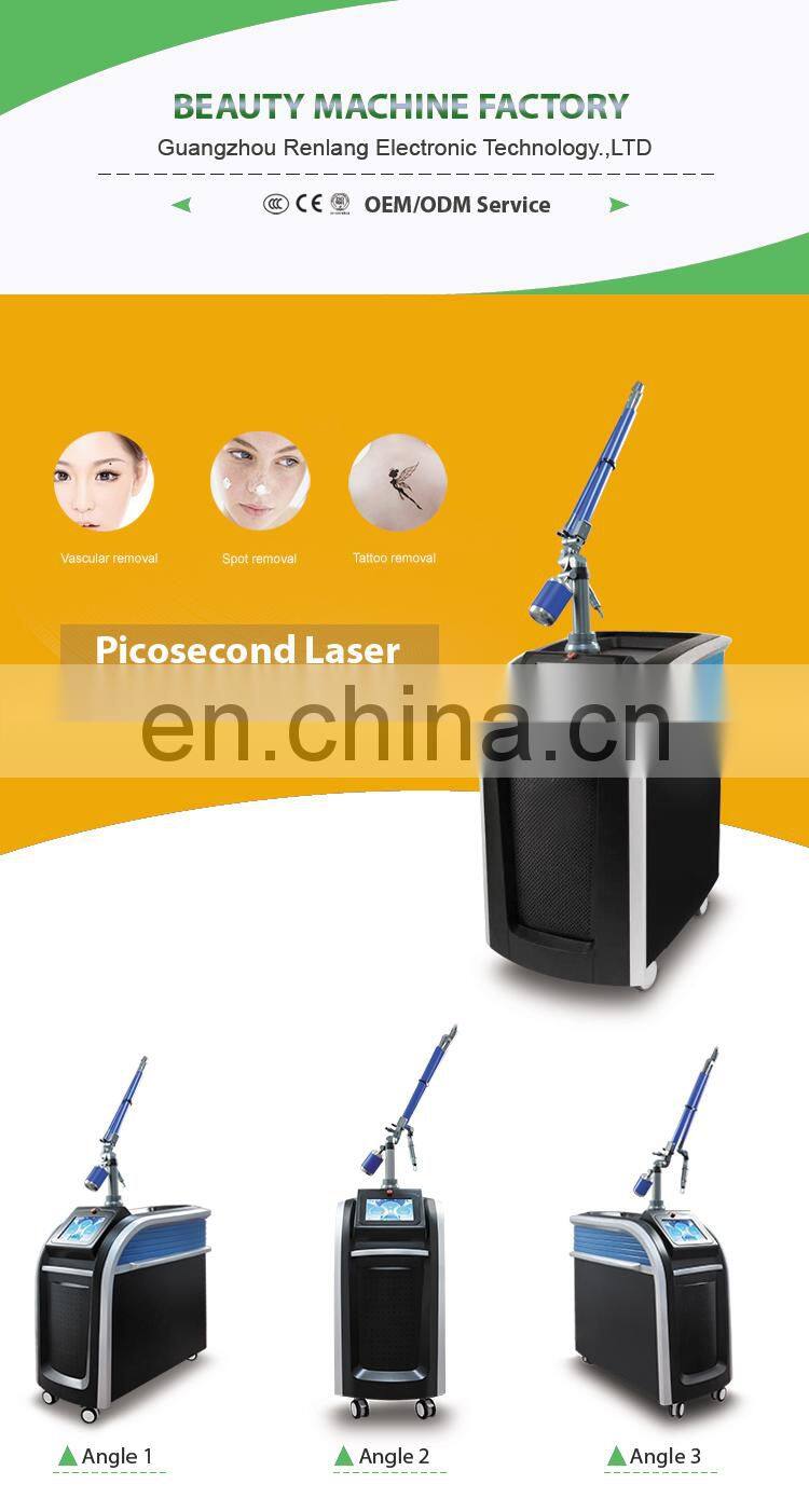2021 New carbon laser peel high power effective picosecond laser tattoo removal machine clinic use