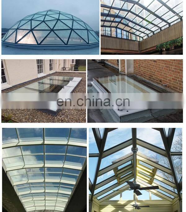 China high quality skylight canopy 88.4 17.52mm tempered laminated glass price