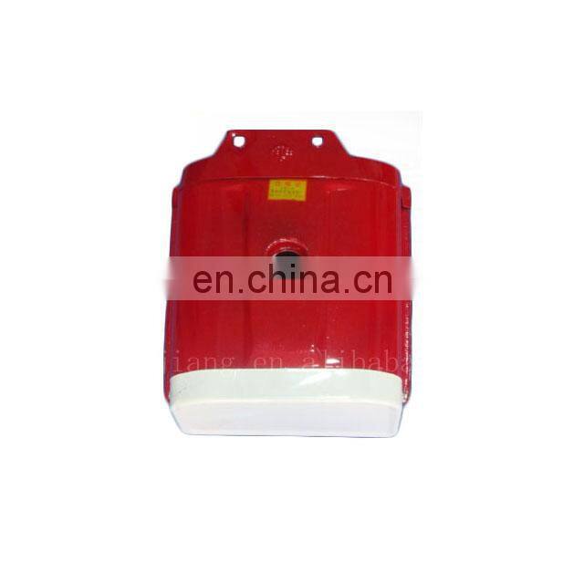 Plastic fuel tank for agricultural tractor