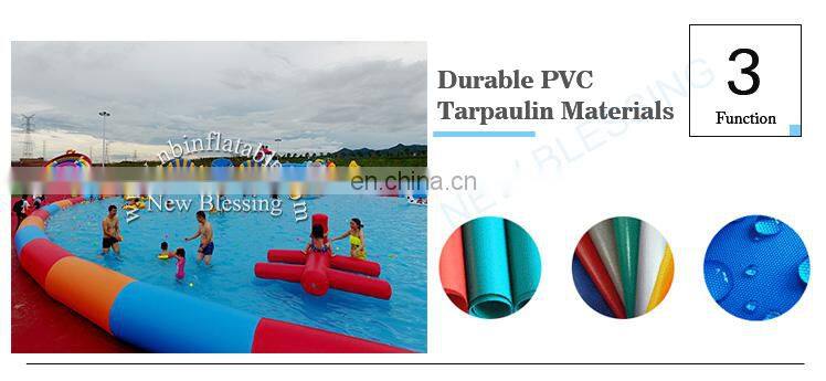 Giant funny amusement PVC mobile inflatable onland water park