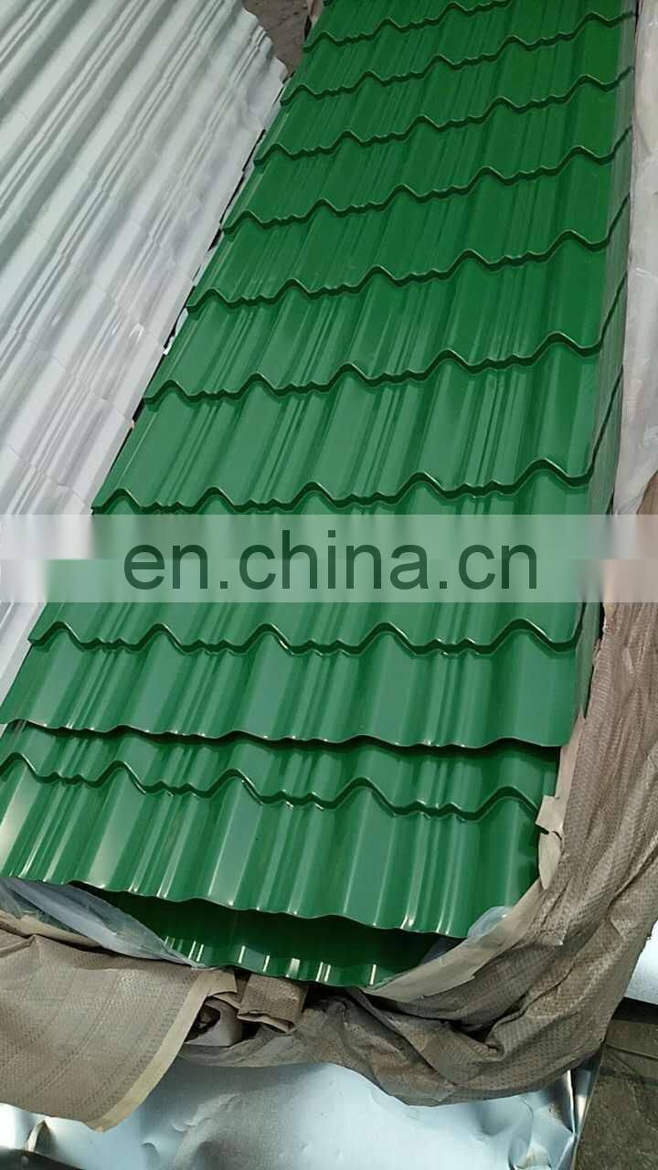PPGI Color Coated Galvanized Corrugated Steel Roofing Sheet/Pre-Painted Galvanized Corrugated Steel Plate